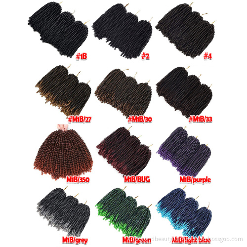 Long spring twist wholesale Beyond beauty spring braids ombre curly pre twisted colored fluffed Spring Twist Hair